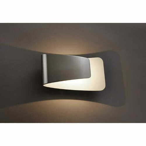 Kontrollera Vägglampa Endon Jenkins LED Silver/Vit 61031