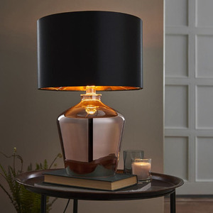 Stående lampa Endon Waldorf svart koppar E27 47 cm 61149 small 1