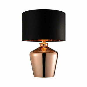 Stående lampa Endon Waldorf svart koppar E27 47 cm 61149 small 0