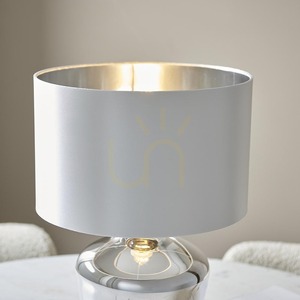 Endon Waldorf 61198 bordslampa – krom, elfenbensfärgad skärm, 47 cm small 7