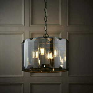 Pendellampa Endon Clooney 4-ljus rökig glas E14 35 cm small 5