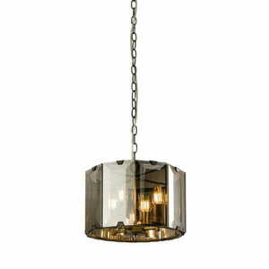 Pendellampa Endon Clooney 4-ljus rökig glas E14 35 cm small 0