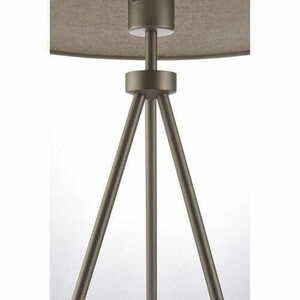 Stående lampa Endon Tri grå beige/nickel E27 60 cm 66986 small 1