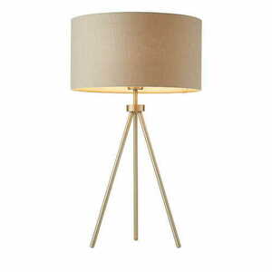 Stående lampa Endon Tri grå beige/nickel E27 60 cm 66986 small 0