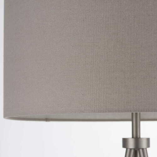 Kontrollera Golvlampa Endon Tri grå beige tyg 152,5 cm E27 66987