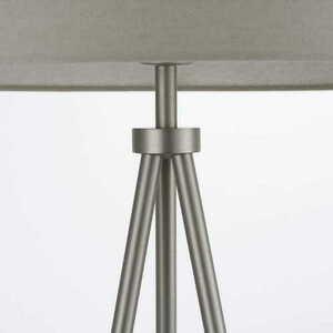 Golvlampa Endon Tri grå beige tyg 152,5 cm E27 66987 small 3