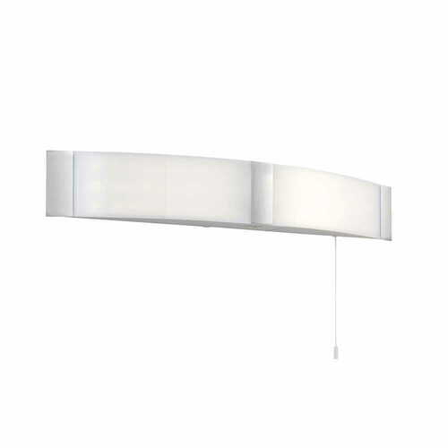 Kontrollera Vägglampa Endon Onan LED 2-Ljus Vit/Silver IP44 4000K Rörelsedetektor