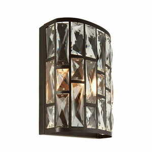 Vägglampa Endon Belle brun kristall E14 69392 small 2