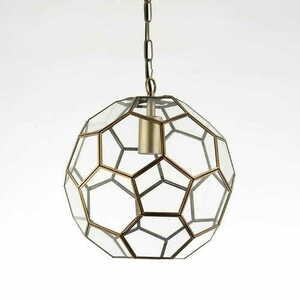 Pendellampa Endon Miele mässing transparent 37 cm E27 dimsbar small 2