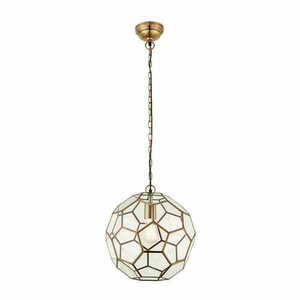 Pendellampa Endon Miele mässing transparent 37 cm E27 dimsbar small 0
