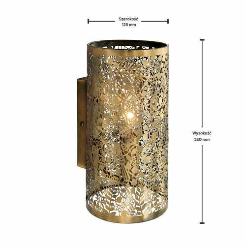 Kontrollera Vägglampa Secret Garden Endon Mässing Klassisk E14 IP20