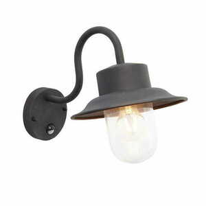 Vägglampa Endon Chesham svart IP44 med rörelsedetektor 70331 small 0
