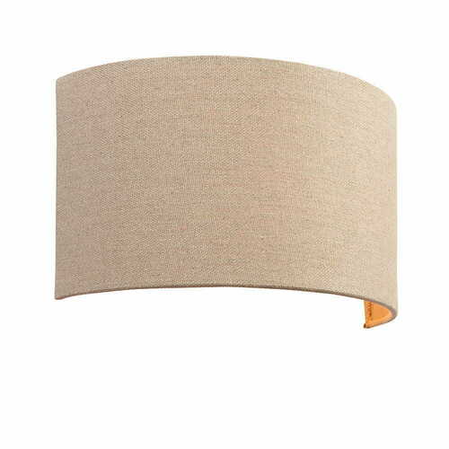 Kontrollera Endon Obi beige vägglampa E27 tyg klassisk 70335