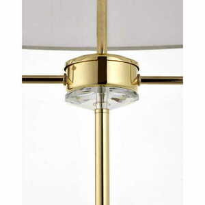 Golvlampa Endon Nixon 70563 mässing/vit 2-ljus E14 157 cm small 1