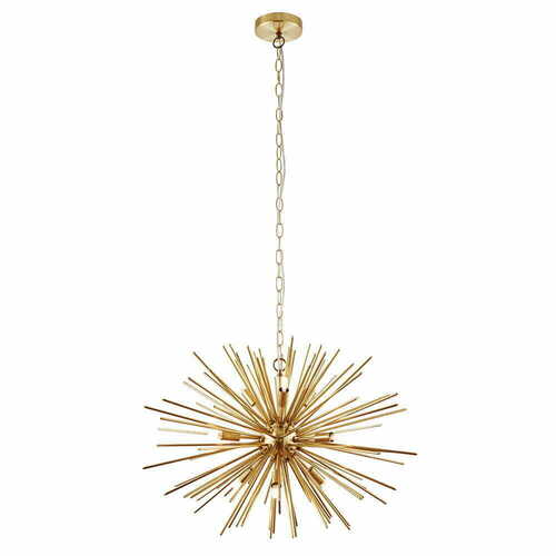 Kontrollera Pendellampa Endon Orta Mässing 9-ljus G9 Ø62 cm