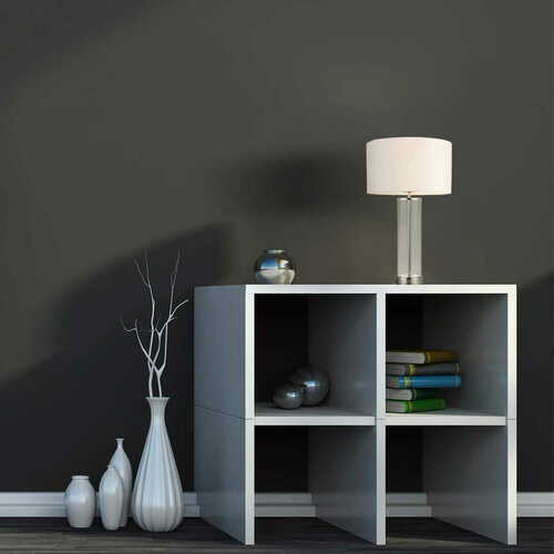 Kontrollera Stående lampa Endon Lessina 70600 silver/vit tyg E27 57 cm