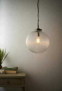 Pendellampa Endon Brydon mässing glas E27 35 cm 71124 small 1