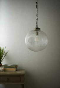 Pendellampa Endon Brydon mässing glas E27 35 cm 71124 small 2
