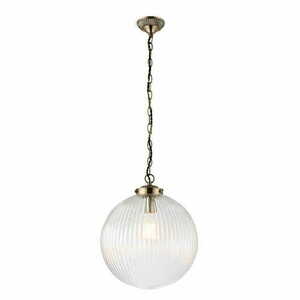 Pendellampa Endon Brydon mässing glas E27 35 cm 71124 small 0