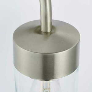 Vägglampa Endon North 71184 Silver Glas IP44 E27 Dimmbar small 1