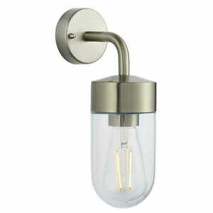 Vägglampa Endon North 71184 Silver Glas IP44 E27 Dimmbar small 0
