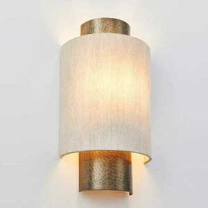 Vägglampa Endon Indara Beige Mässing E14 71308 small 3