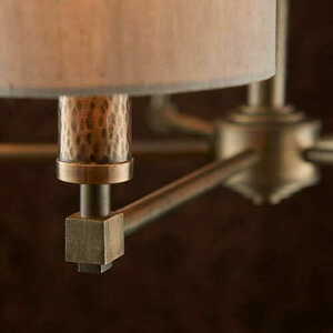Pendellampa Endon Indara beige 5-ljus E14 68 cm small 2