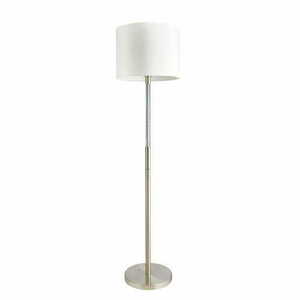 Golvlampa Endon Andromeda vit/silver 155,5 cm E27 71620 small 2