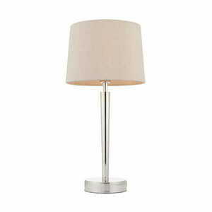 Stående lampa Endon Syon silver/beige med marmorskärm 72175 small 3