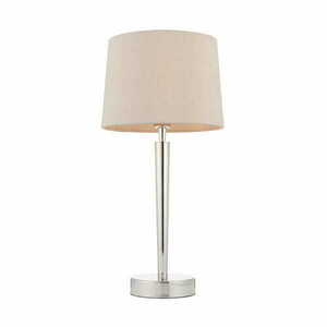 Stående lampa Endon Syon silver/beige med marmorskärm 72175 small 0