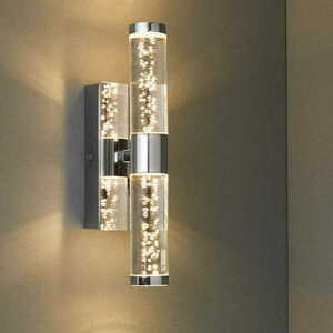 Vägglampa Endon Essence LED Krom IP44 2-ljus small 1