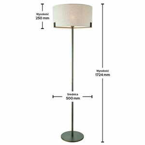 Golvlampa Endon Hayfield beige tyg E27 172,5 cm 72634 small 1
