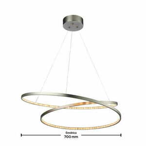 Pendellampa Endon Eternity Nickel Kristall 70cm 72969 small 3