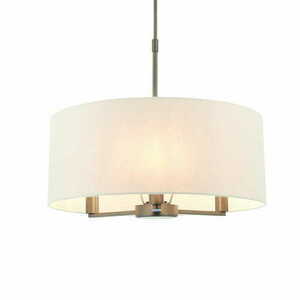 Pendellampa Endon Daley 3-ljus brun vit marmor Ø50 cm E14 small 0