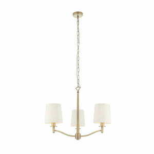 Pendellampa Endon Ortona 73411 mässing/vit 3-ljus E14 Ø62 cm small 0