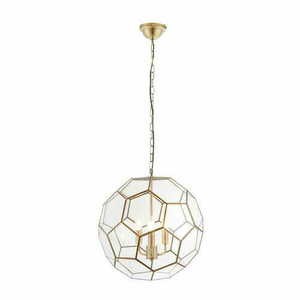 Pendellampa Endon Miele 3-ljus mässing/transparent E14 moderna lampor small 2