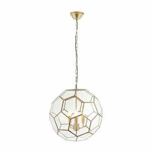 Pendellampa Endon Miele 3-ljus mässing/transparent E14 moderna lampor small 4