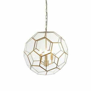 Pendellampa Endon Miele 3-ljus mässing/transparent E14 moderna lampor small 0