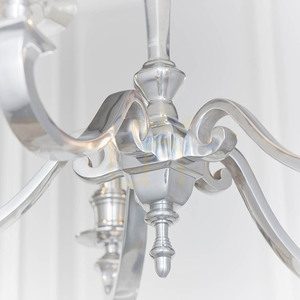 Endon Finsbury 73598 takkrona, polerad aluminium, 5×E14, 70 cm small 6
