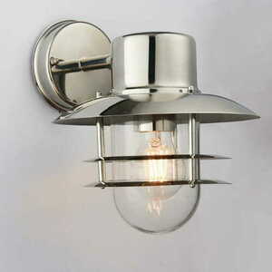 Vägglampa Endon Jenson 74703 utomhus IP44 silver rostfritt stål small 2