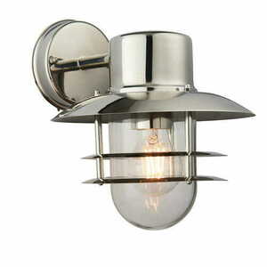 Vägglampa Endon Jenson 74703 utomhus IP44 silver rostfritt stål small 0