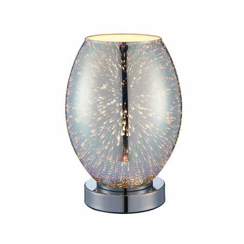 Kontrollera Stående lampa Endon Stellar krom glas 24 cm 74940