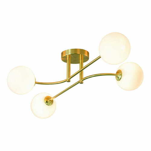 Kontrollera Taklampa Endon Otto 75959 4-ljus G9 mässing opalglas