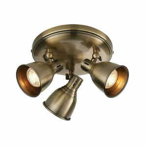 Taklampa Endon Westbury 3-ljus mässing LED 28 cm 76279 small 0