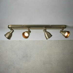 Taklampa Endon Westbury mässing 4-ljus LED stål small 2