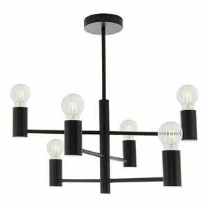 Taklampa Endon Studio 76502 svart stål 6-arm E27 dimbar small 0