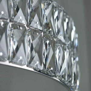 Pendellampa Endon Verina 76513 krom kristall LED dimbar small 2