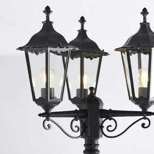 Utomhuspoljus Endon Burford svart aluminium E27 IP44 230 cm 76552 small 2