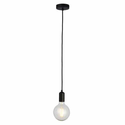 Kontrollera Pendellampa Endon Studio svart stål E27 76581