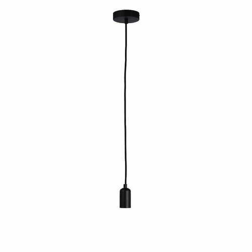 Kontrollera Pendellampa Endon Studio svart stål E27 76581